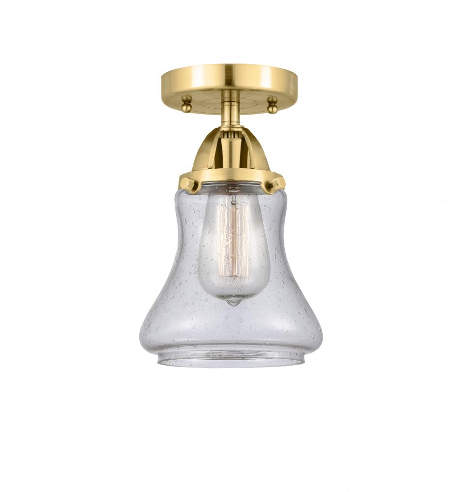 Bellmont - 1 Light - 6 inch - Satin Gold - Semi-Flush Mount