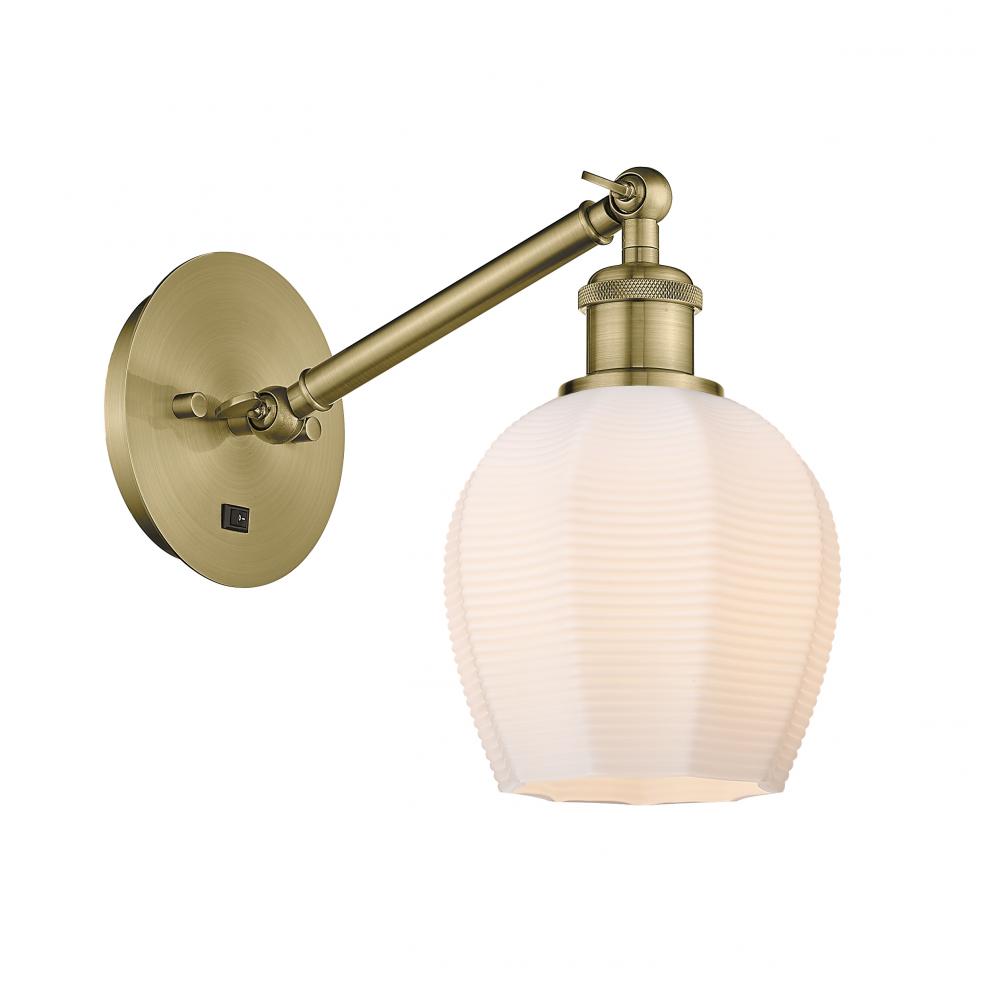 Norfolk - 1 Light - 6 inch - Brushed Satin Nickel - Sconce