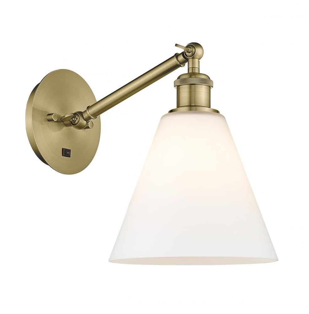 Berkshire - 1 Light - 8 inch - White Polished Chrome - Sconce