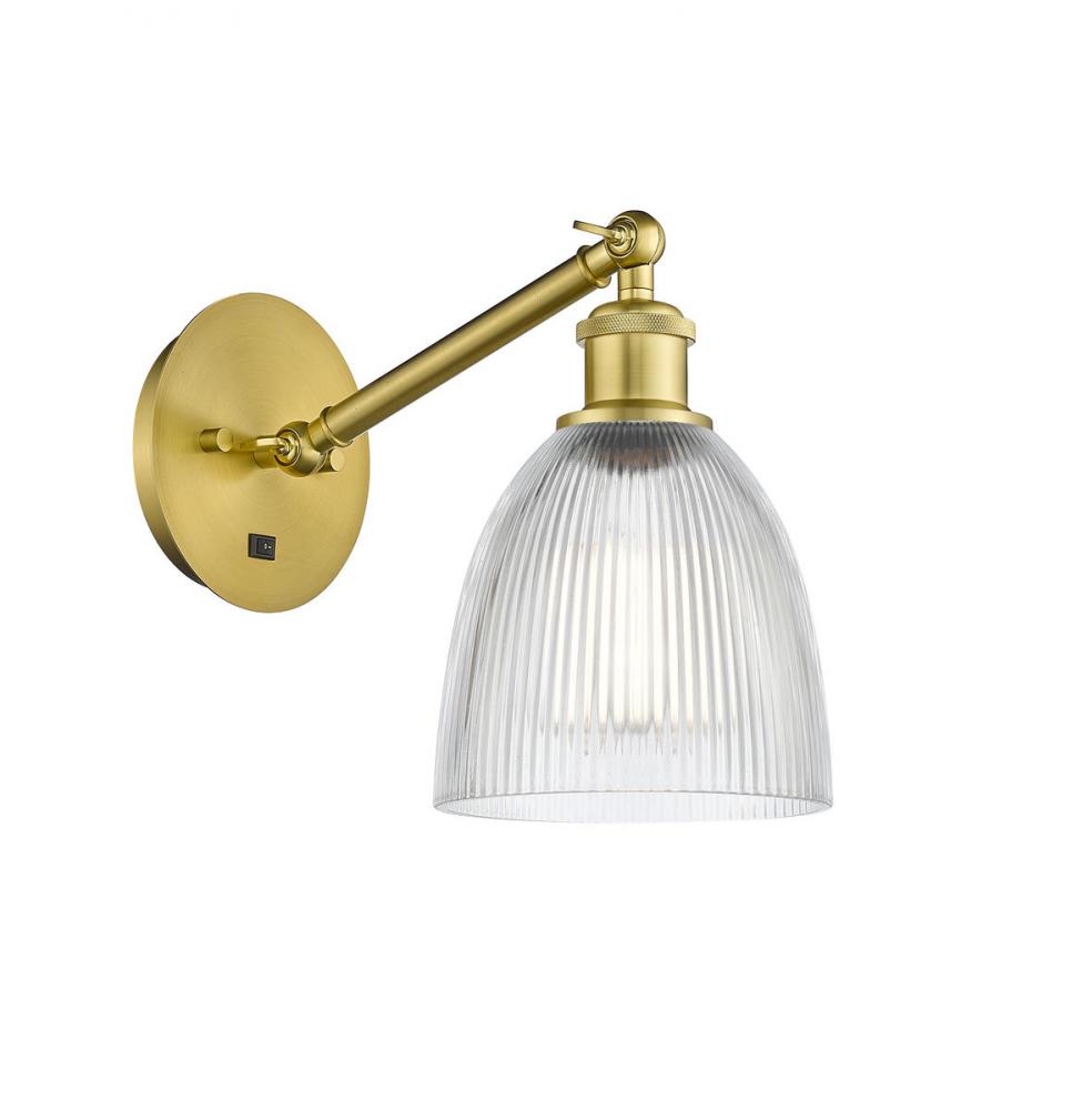 Castile - 1 Light - 6 inch - Satin Gold - Adjustable Sconce