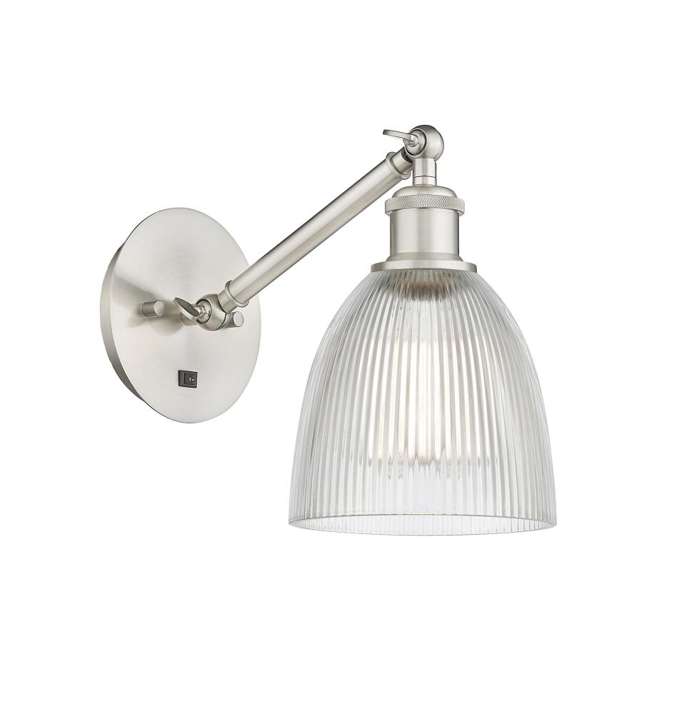 Castile - 1 Light - 6 inch - Brushed Satin Nickel - Adjustable Sconce