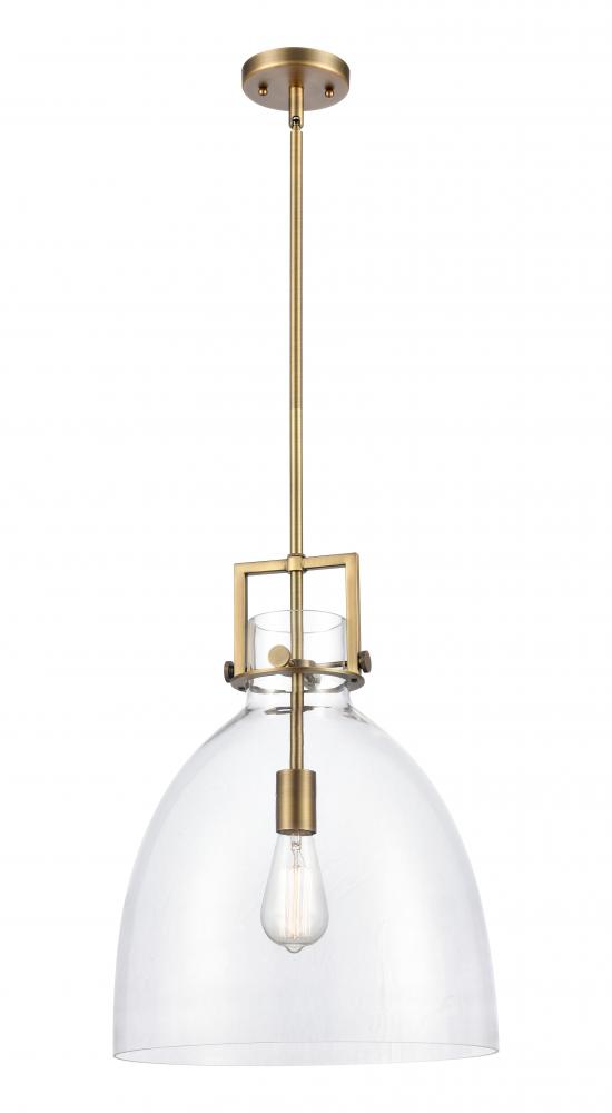 Newton Bell - 1 Light - 14 inch - Brushed Brass - Pendant