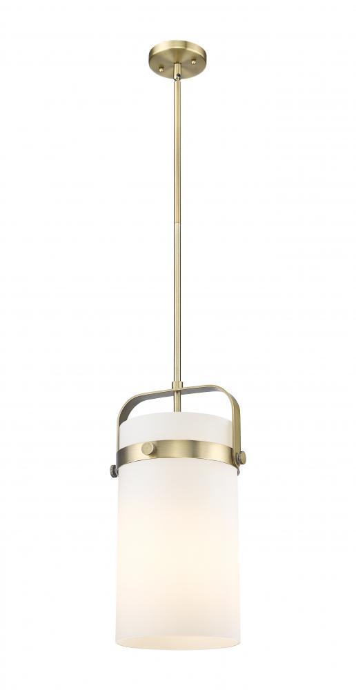 Pilaster - 1 Light - 8 inch Glass - Champagne Bronze- Pendant