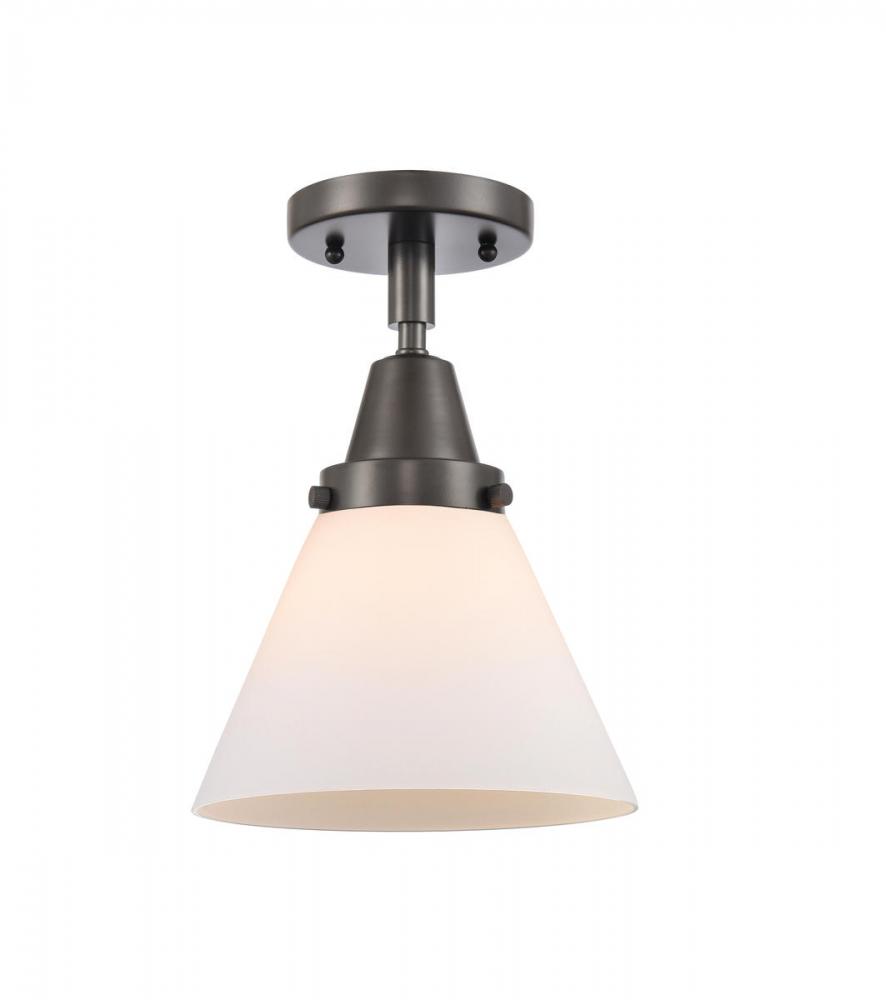 Cone - 1 Light - 8 inch - Oil Rubbed Bronze - Flush Mount