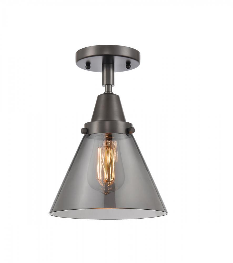 Cone - 1 Light - 8 inch - Oil Rubbed Bronze - Flush Mount