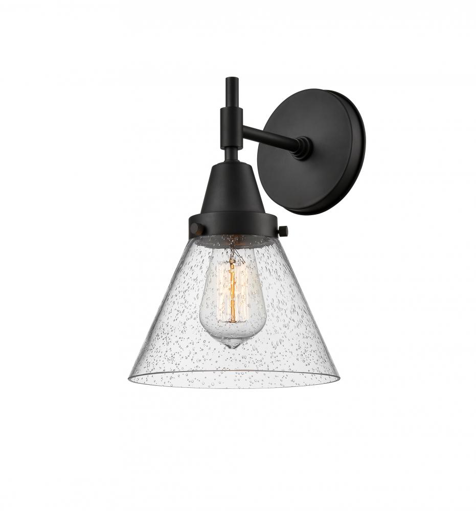 Cone - 1 Light - 8 inch - Matte Black - Sconce