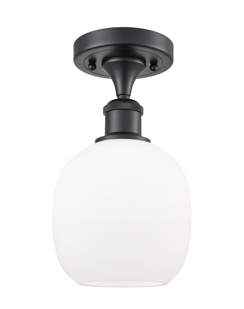 Belfast - 1 Light - 6 inch - Matte Black - Semi-Flush Mount