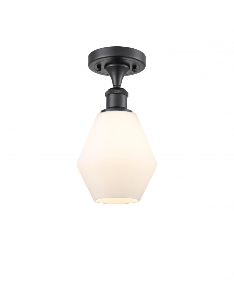 Cindyrella - 1 Light - 6 inch - Matte Black - Semi-Flush Mount