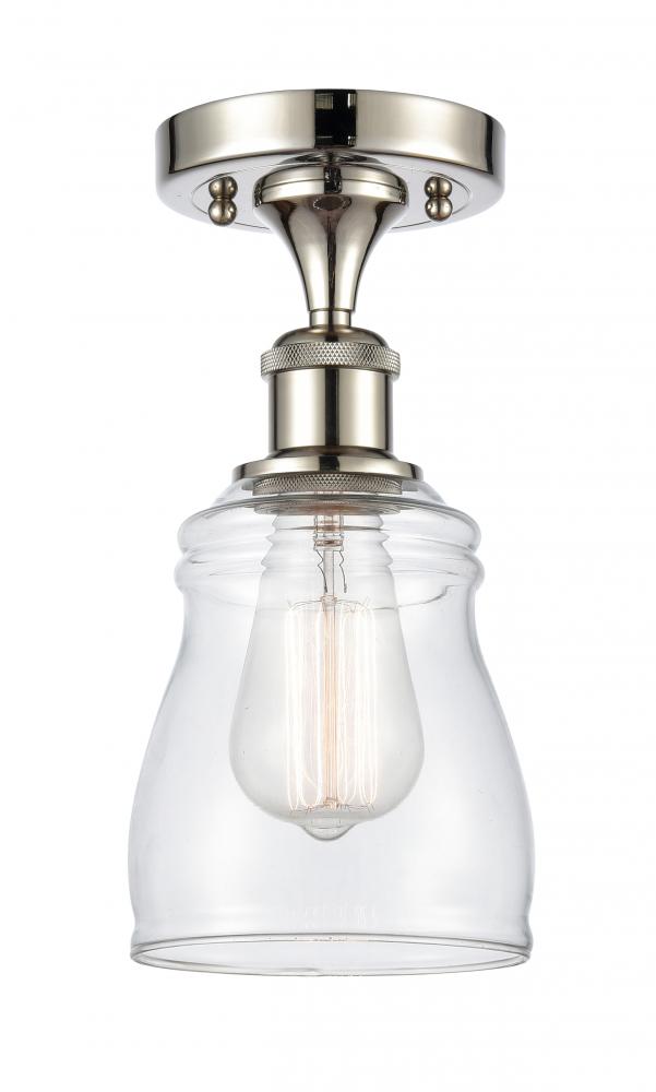 Ellery - 1 Light - 5 inch - Polished Nickel - Semi-Flush Mount