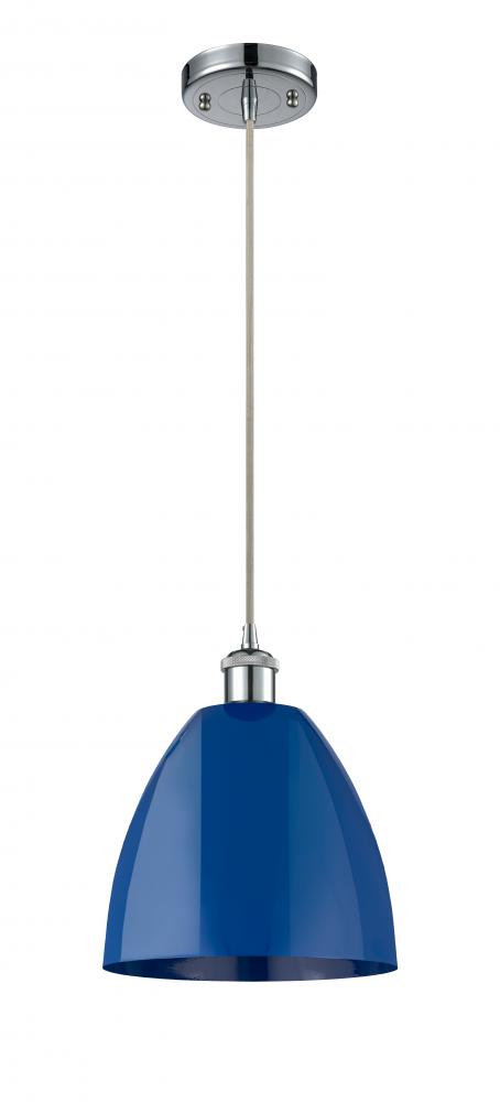 Plymouth - 1 Light - 9 inch - Polished Chrome - Cord hung - Mini Pendant