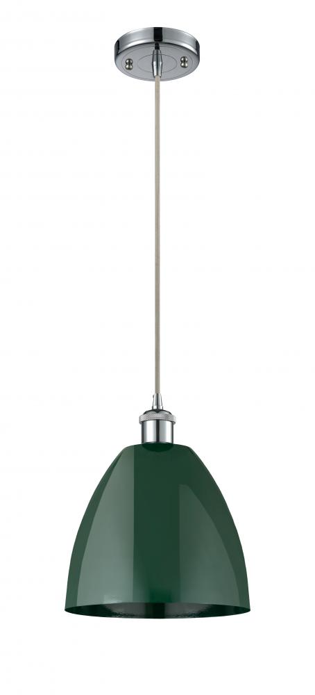 Plymouth - 1 Light - 9 inch - Polished Chrome - Cord hung - Mini Pendant