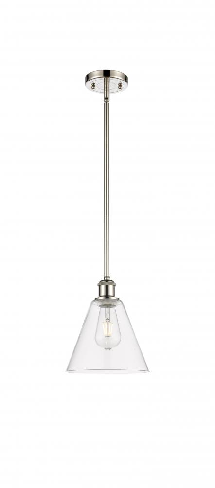 Berkshire - 1 Light - 8 inch - Polished Nickel - Mini Pendant