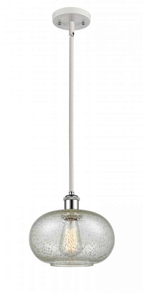 Gorham - 1 Light - 10 inch - White Polished Chrome - Mini Pendant