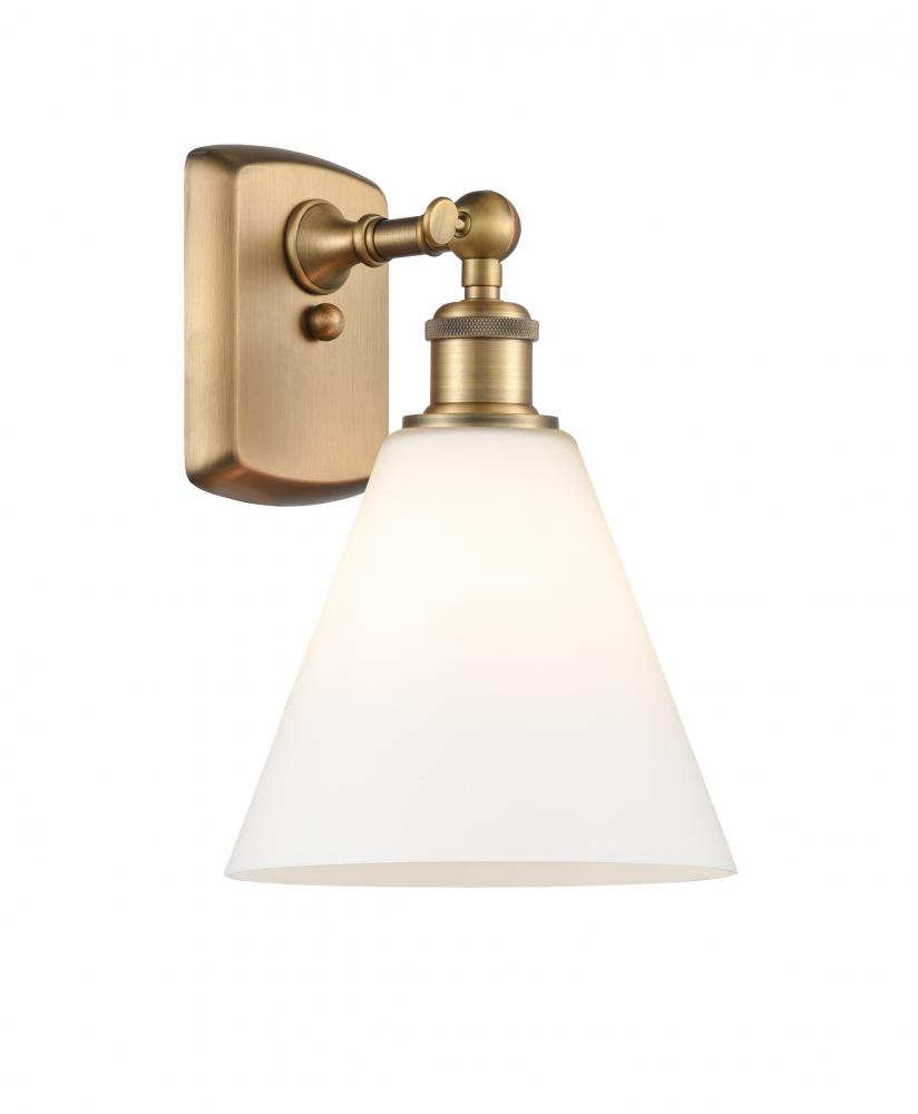 Berkshire - 1 Light - 8 inch - Brushed Brass - Sconce