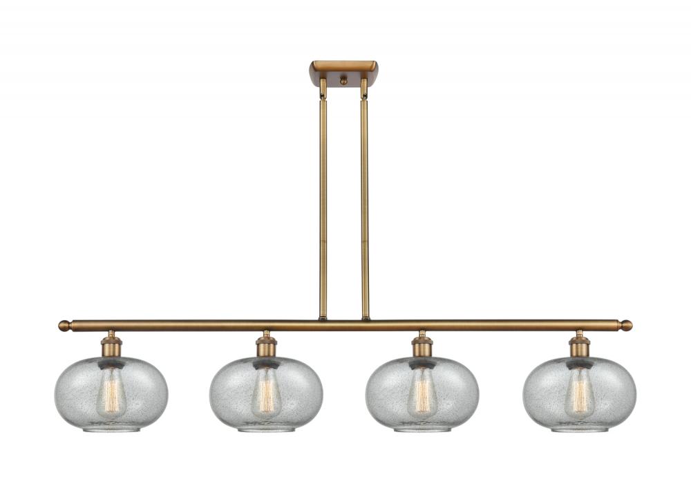 Gorham - 4 Light - 48 inch - Brushed Brass - Cord hung - Island Light