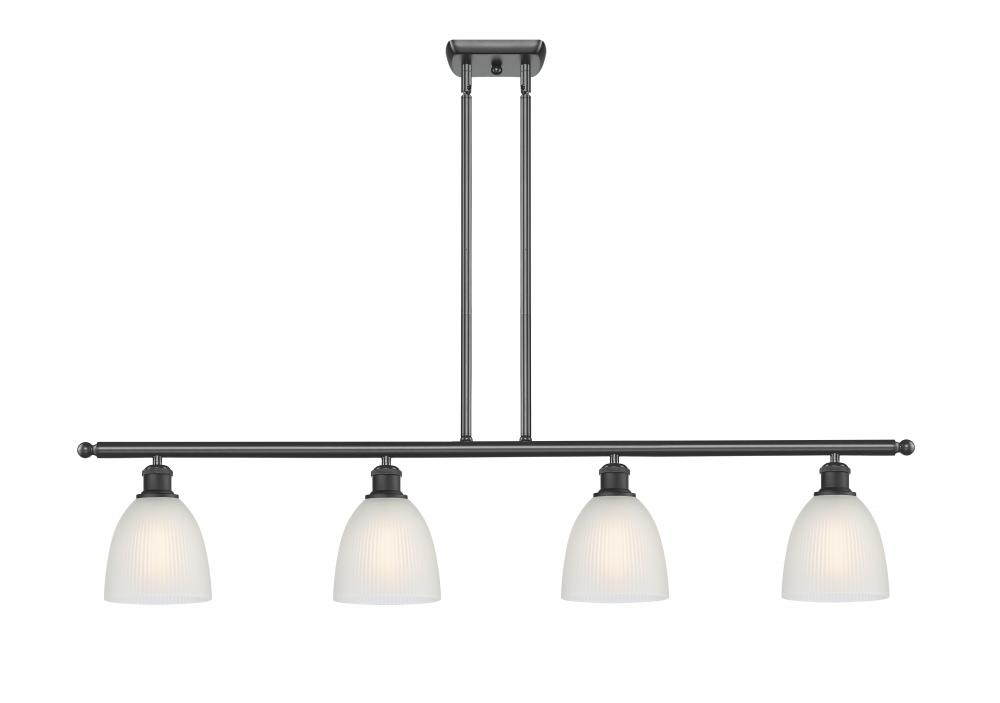 Castile - 4 Light - 48 inch - Matte Black - Cord hung - Island Light