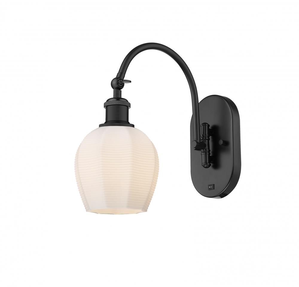 Norfolk - 1 Light - 6 inch - Matte Black - Sconce