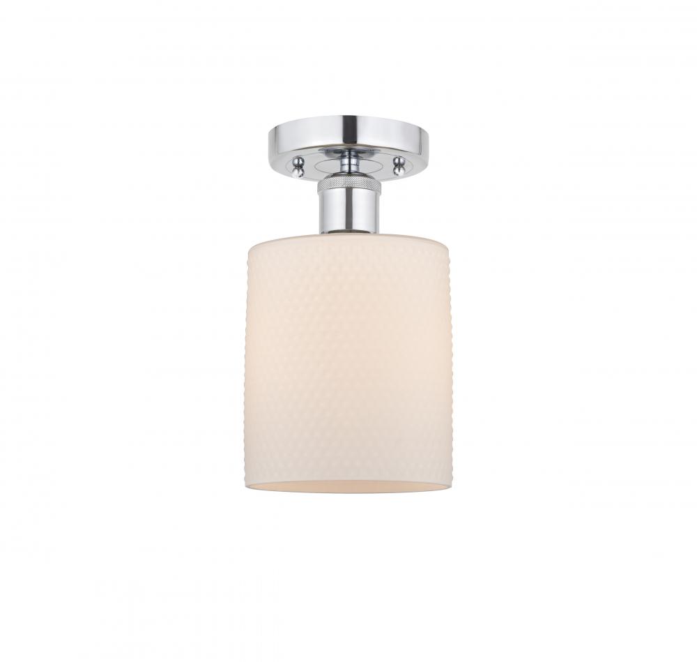 Cobbleskill - 1 Light - 5 inch - Polished Chrome - Semi-Flush Mount