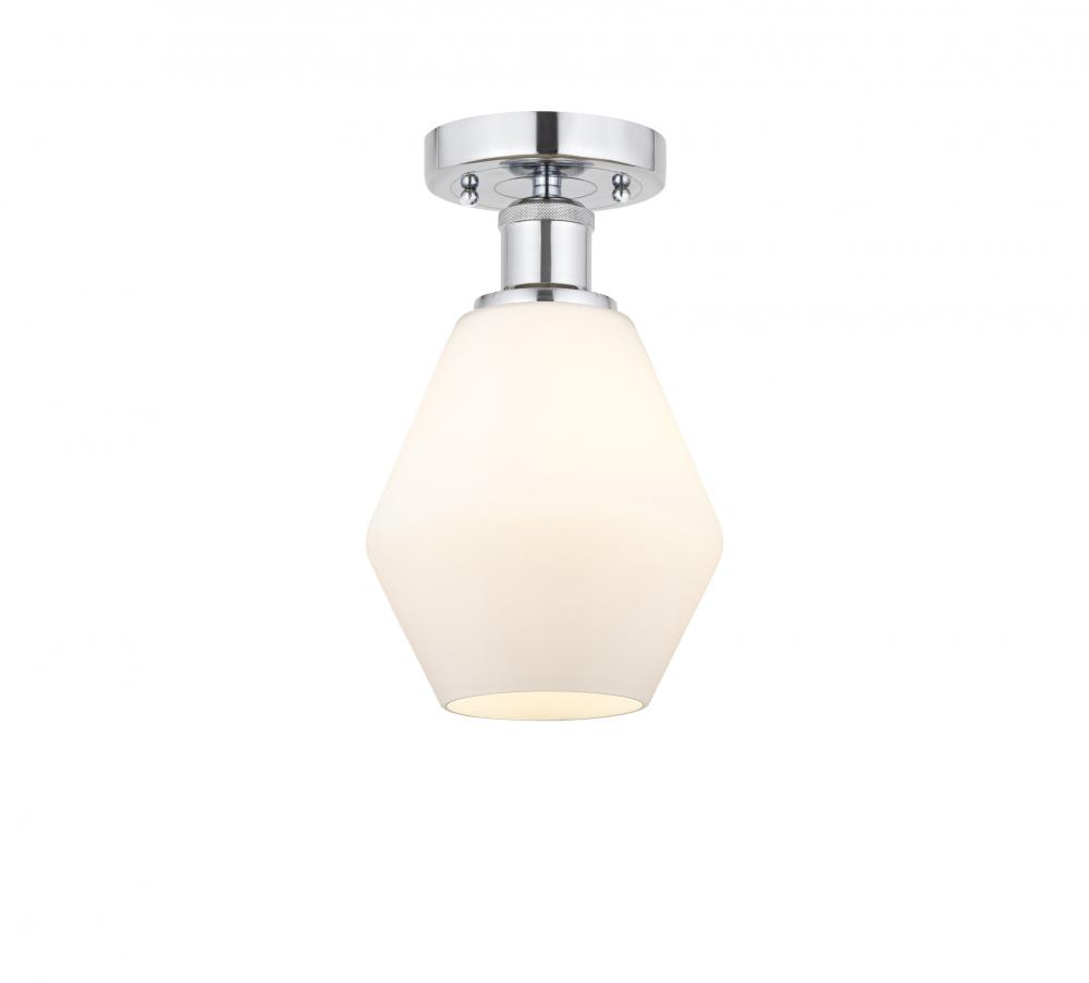 Cindyrella - 1 Light - 6 inch - Polished Chrome - Semi-Flush Mount