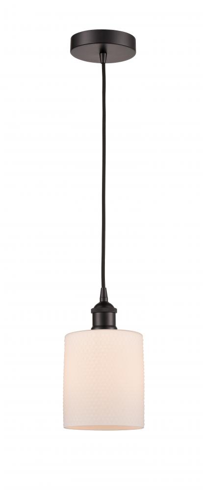 Cobbleskill - 1 Light - 5 inch - Oil Rubbed Bronze - Cord hung - Mini Pendant