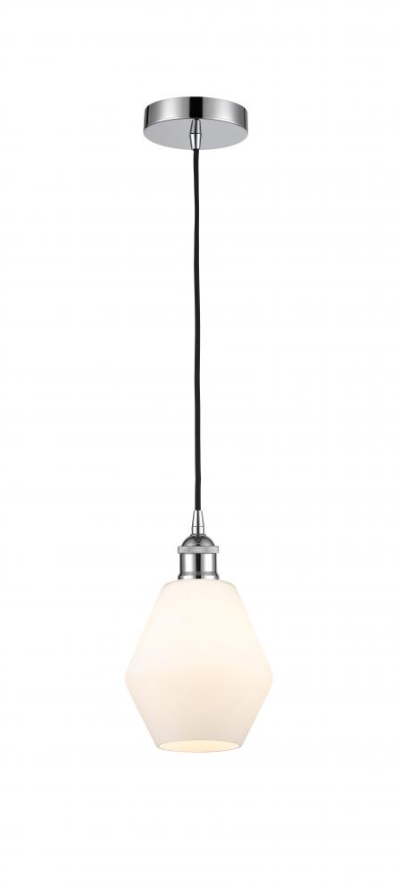 Cindyrella - 1 Light - 6 inch - Polished Chrome - Cord hung - Mini Pendant