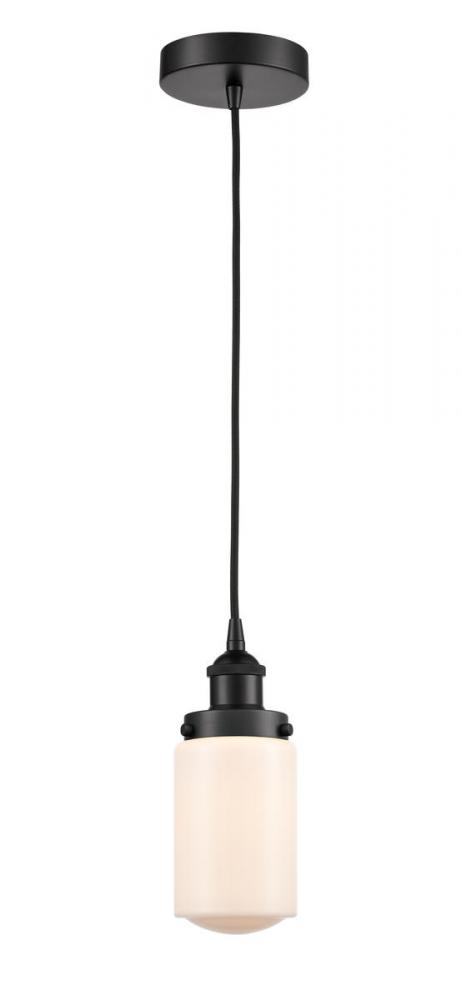 Dover - 1 Light - 5 inch - Matte Black - Cord hung - Mini Pendant