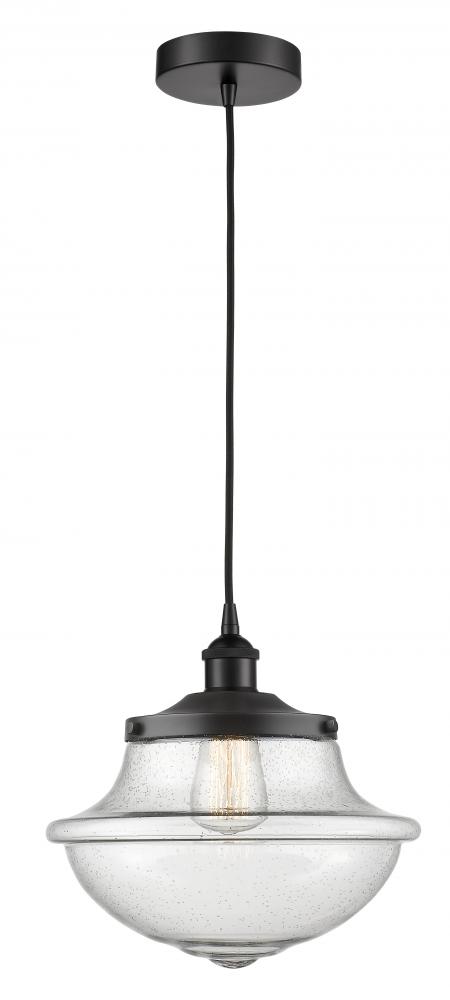 Oxford - 1 Light - 12 inch - Matte Black - Mini Pendant