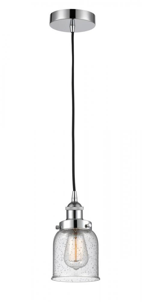 Bell - 1 Light - 5 inch - Polished Chrome - Cord hung - Mini Pendant