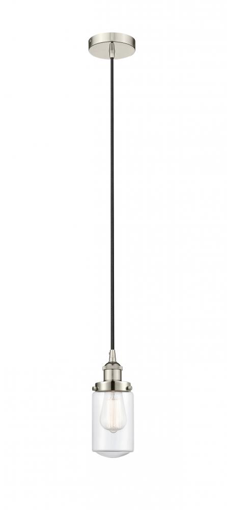 Dover - 1 Light - 5 inch - Polished Nickel - Cord hung - Mini Pendant