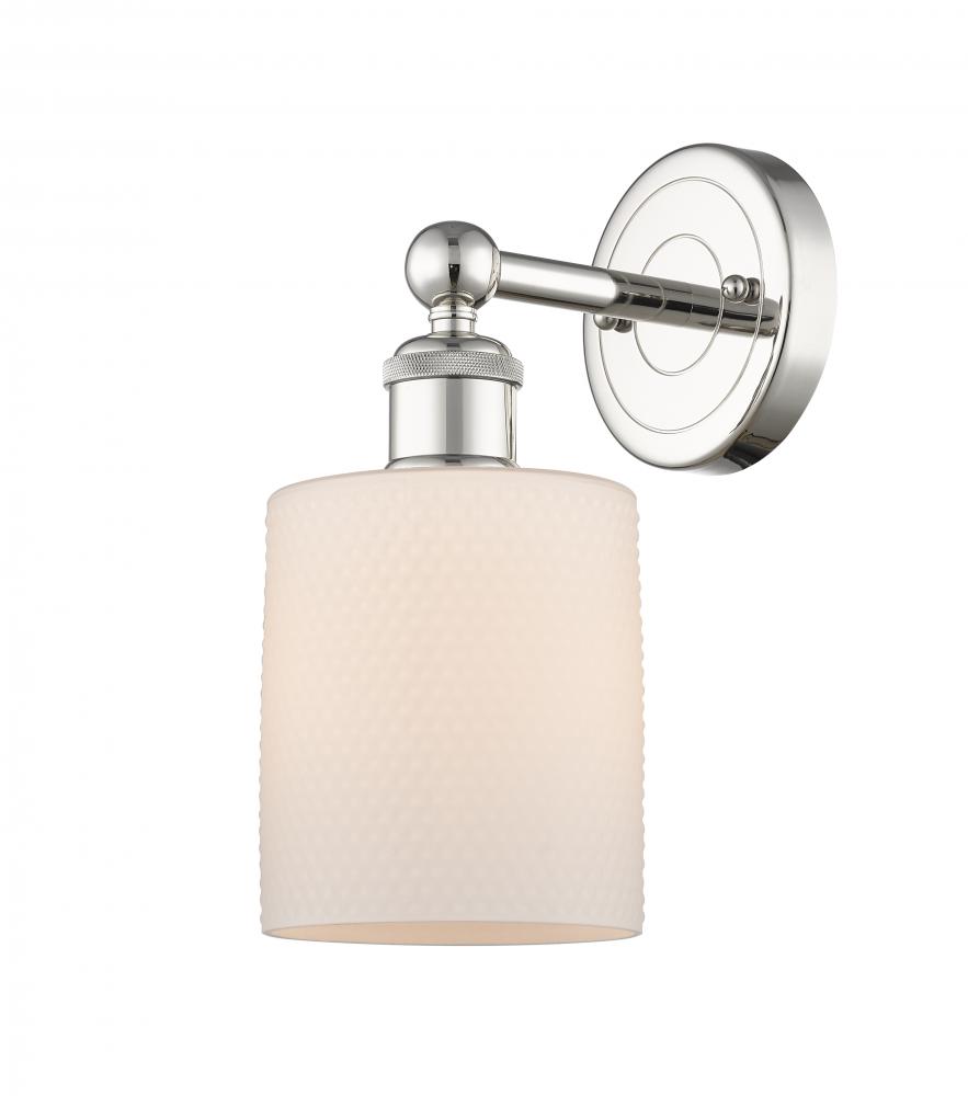 Cobbleskill - 1 Light - 5 inch - Polished Nickel - Sconce