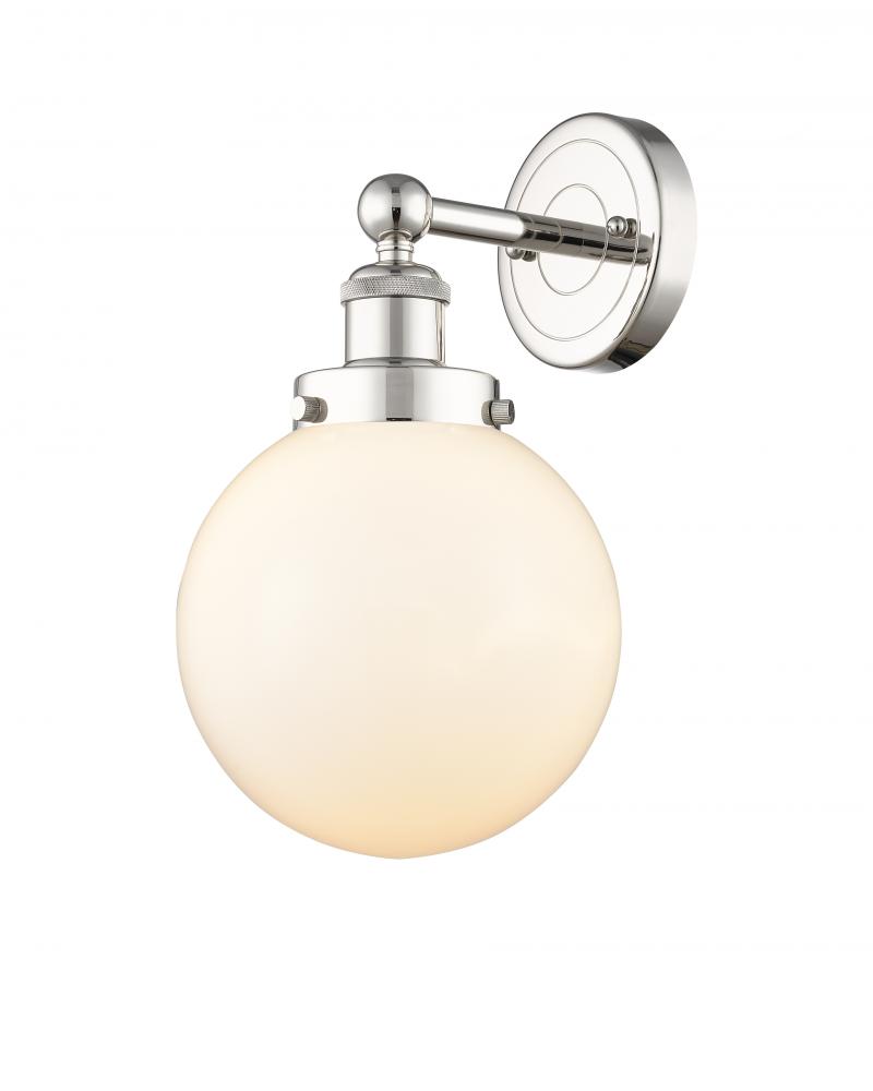Beacon - 1 Light - 8 inch - Polished Nickel - Sconce