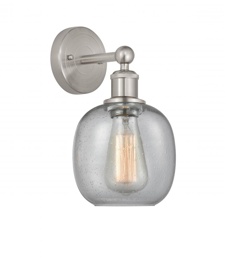 Belfast - 1 Light - 6 inch - Brushed Satin Nickel - Sconce