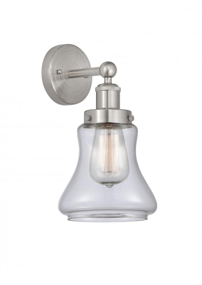 Bellmont - 1 Light - 6 inch - Brushed Satin Nickel - Sconce