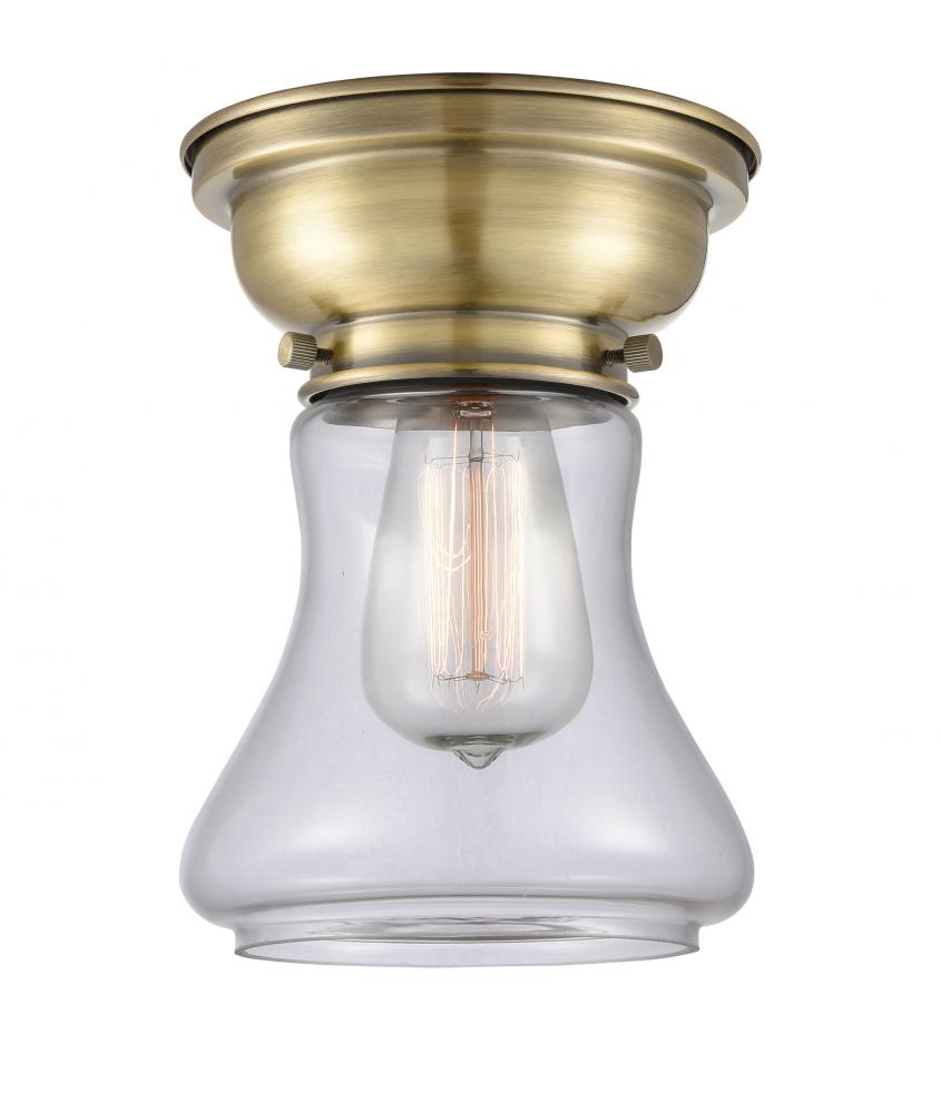 Bellmont - 1 Light - 6 inch - Antique Brass - Flush Mount