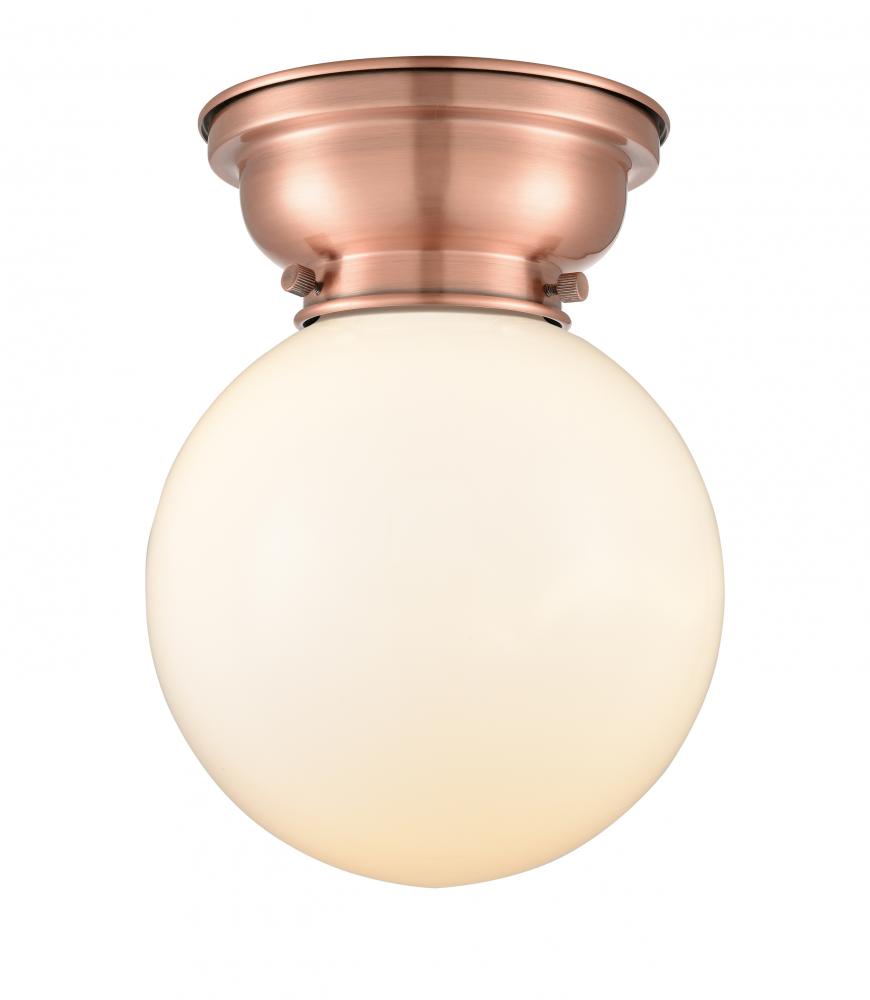 Beacon - 1 Light - 8 inch - Antique Copper - Flush Mount