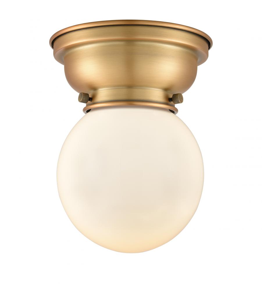 Beacon - 1 Light - 6 inch - Brushed Brass - Flush Mount