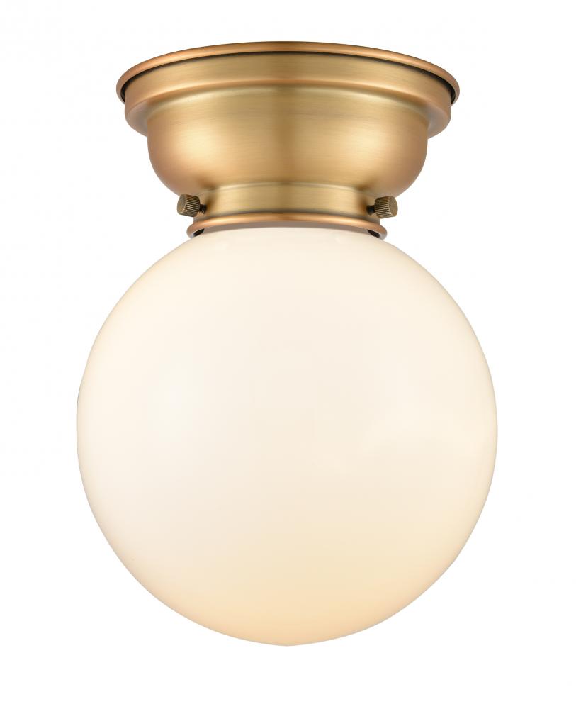 Beacon - 1 Light - 8 inch - Brushed Brass - Flush Mount