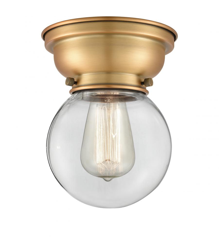 Beacon - 1 Light - 6 inch - Brushed Brass - Flush Mount