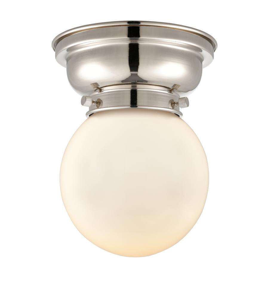 Beacon - 1 Light - 6 inch - Polished Nickel - Flush Mount