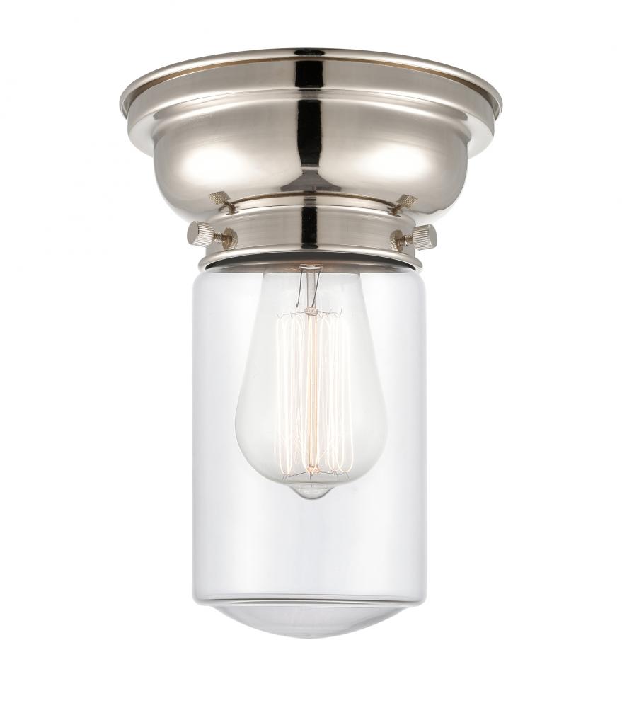 Dover - 1 Light - 6 inch - Polished Nickel - Flush Mount