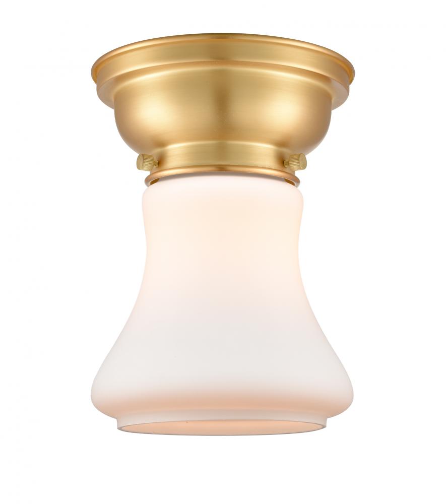 Bellmont - 1 Light - 6 inch - Satin Gold - Flush Mount