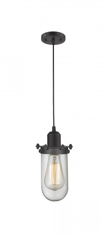 Centri - 1 Light - 5 inch - Matte Black - Cord hung - Mini Pendant