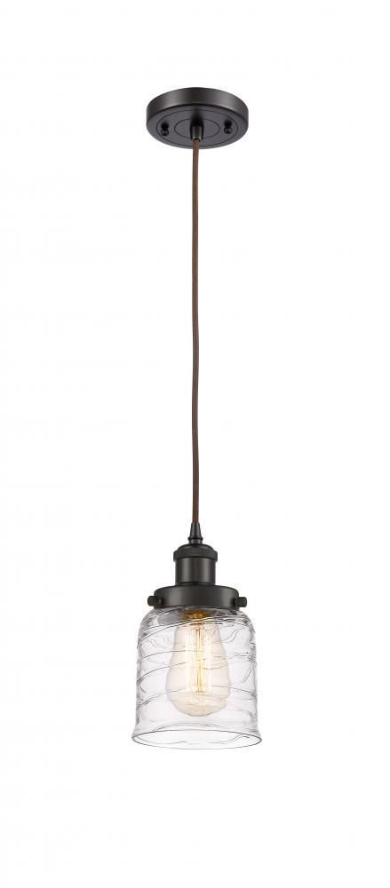 Bell - 1 Light - 5 inch - Oil Rubbed Bronze - Cord hung - Mini Pendant