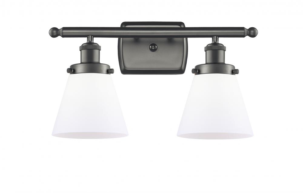 Cone - 2 Light - 16 inch - Oil Rubbed Bronze - Bath Vanity Light