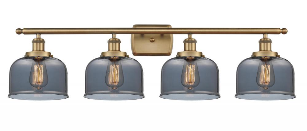 Bell - 4 Light - 38 inch - Brushed Brass - Bath Vanity Light