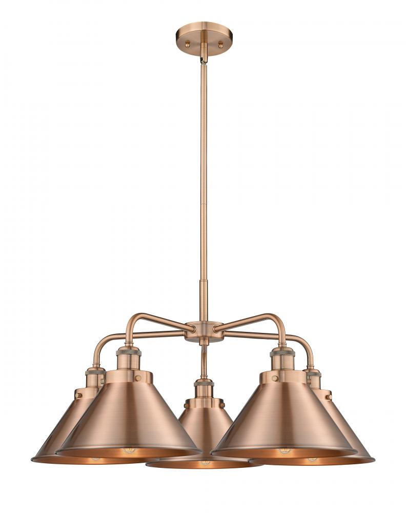 Ballston Urban - 5 Light - 27 inch - Antique Copper - Chandelier