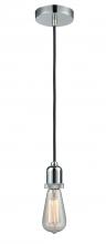 Innovations Lighting 100PC-10BK-0PC - Whitney - 1 Light - 2 inch - Polished Chrome - Cord hung - Mini Pendant