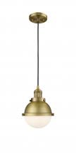 Innovations Lighting 201C-BB-HFS-61-BB - Hampden - 1 Light - 7 inch - Brushed Brass - Cord hung - Mini Pendant