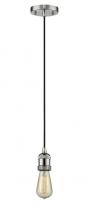 Innovations Lighting 201C-PN-LED - Bare Bulb - 1 Light - 3 inch - Polished Nickel - Cord hung - Mini Pendant