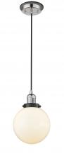 Innovations Lighting 201CBP-PNBK-G201-8 - Beacon - 1 Light - 8 inch - Polished Nickel - Cord hung - Mini Pendant